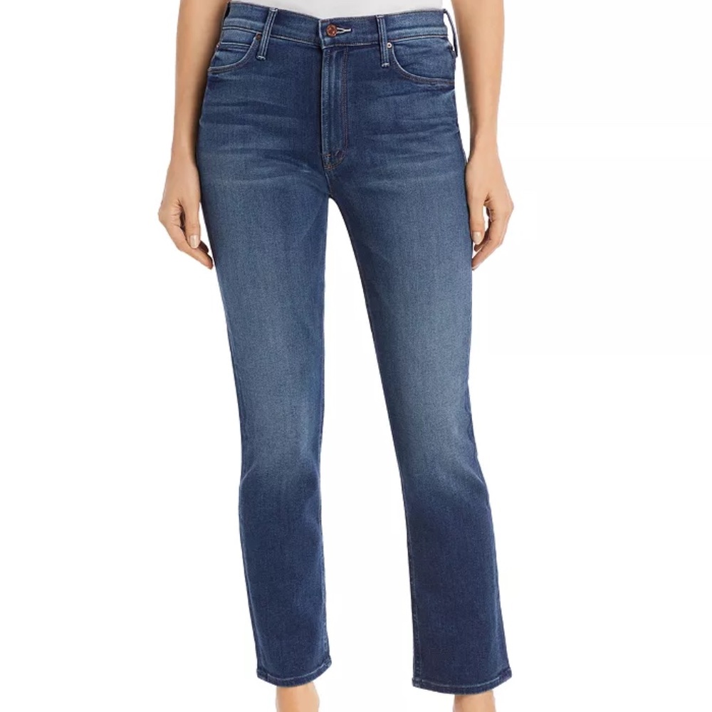 MOTHER The Dazzler Ankle Straight-Leg Jeans in Sweet and Sassy (27)